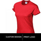 Pure Color Women T-shirt, Custom, Cotton T-shirt