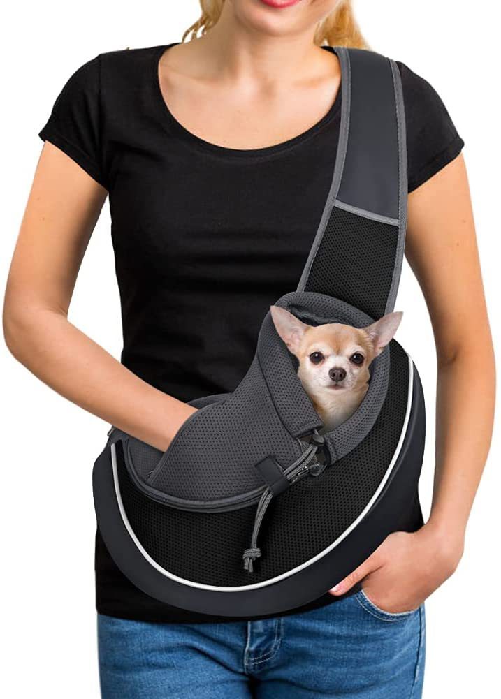 Sac de transport pour animaux de compagnie, sac à bandoulière Portable d'extérieur pour femmes, pour chiens et chats