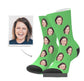 Personalized Photo Fun Socks To Map To Make Tube