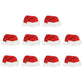 10PcsLot Paper Red Christmas Hat Wine Champagne Tipple Cup Card Christmas Party Table Decor DIY Decorations For Home