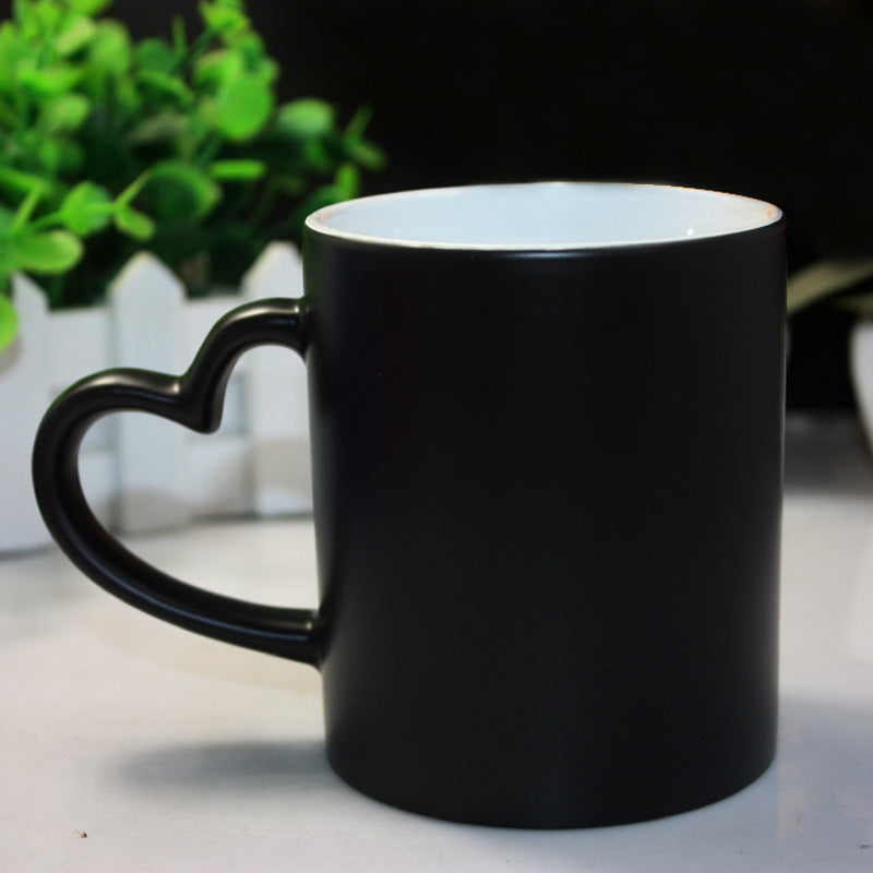 DIY Personalized Custom Cup With Heart-shaped Handle Temperature Sensing