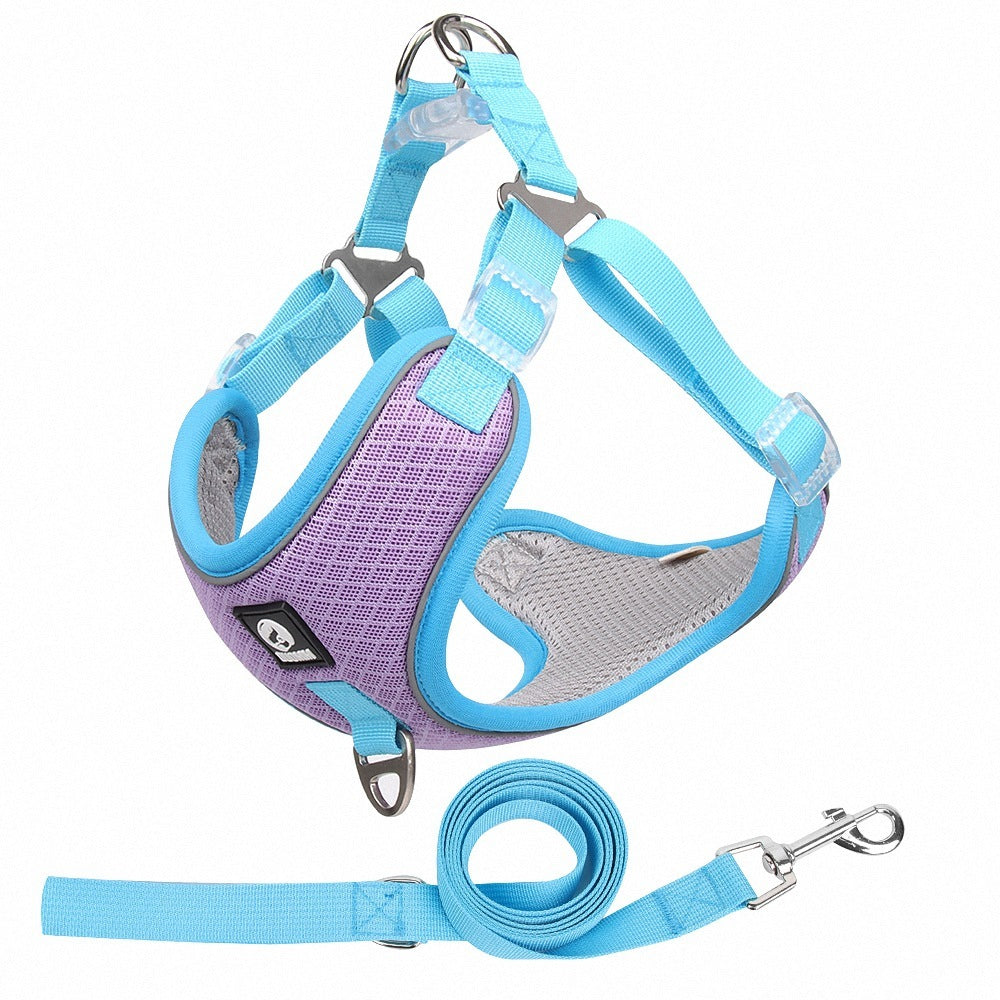 Breathable Pet Harness Adjustable Leash - Tiki's Geschenke Boutique