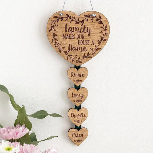 Wooden Heart-shaped Personalized Customized Decorations