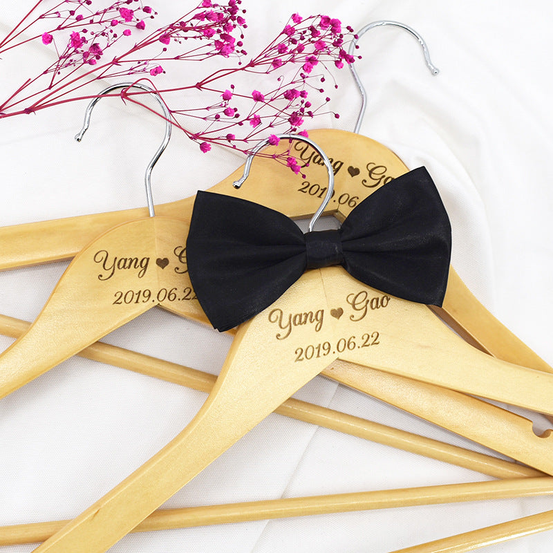 Carved Name Wedding Hanger Bride Bridesmaid