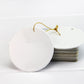 3 Inch Round Christmas Ceramic Pendant DIY Decoration