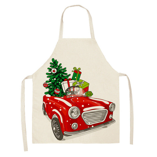 Christmas Series Cotton And Linen Apron