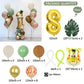 Jungle Animal Green Leaf Birthday Digital Aluminum Film Rubber Balloons Suit