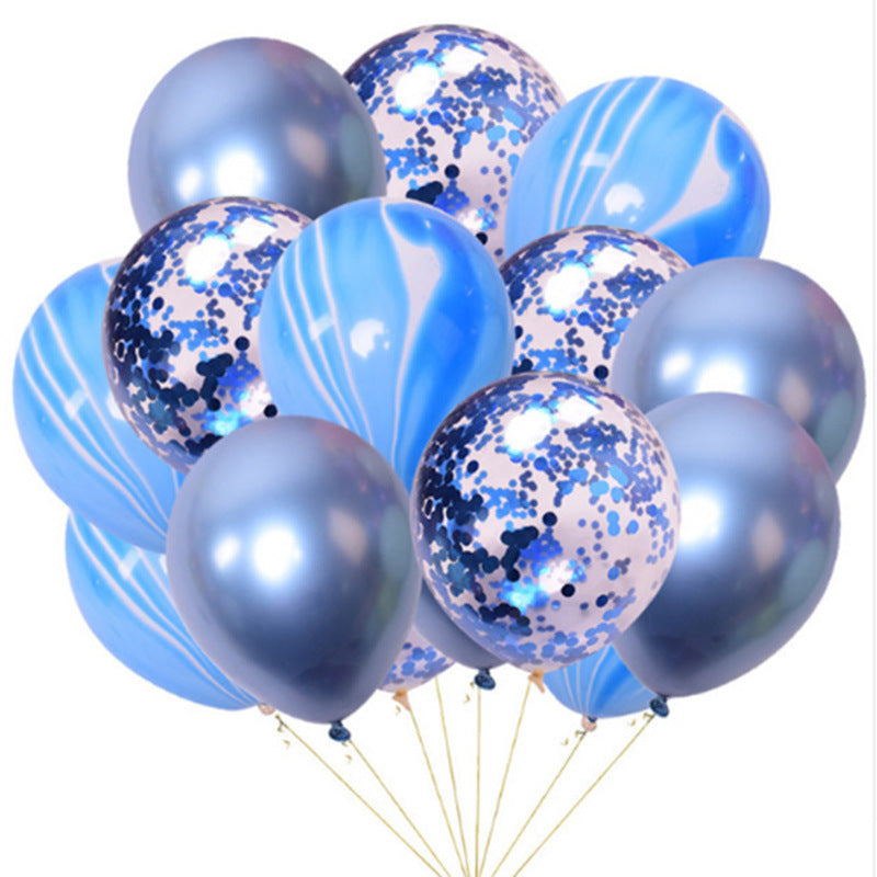 Birthday Party Decoration Sequin Latex Balloons Set