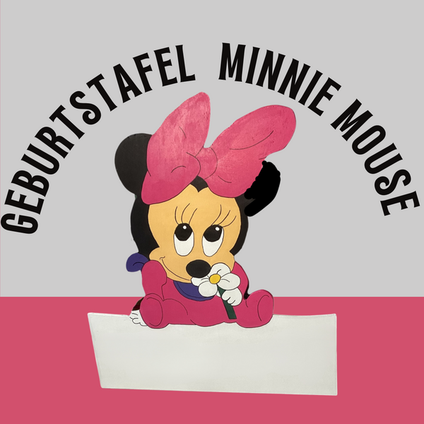 Geburtstafel Minnie Mouse