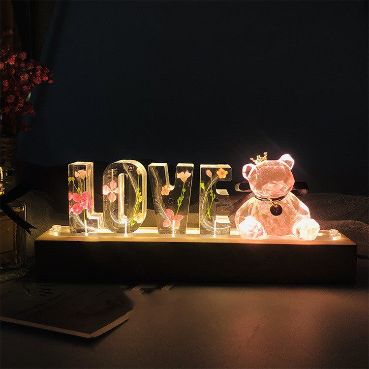 26 Letters Of Eternal Flower Night Light