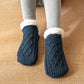 Winter Knitted Plush Floor Socks Home Warm Non-slip Carpet Socks Women