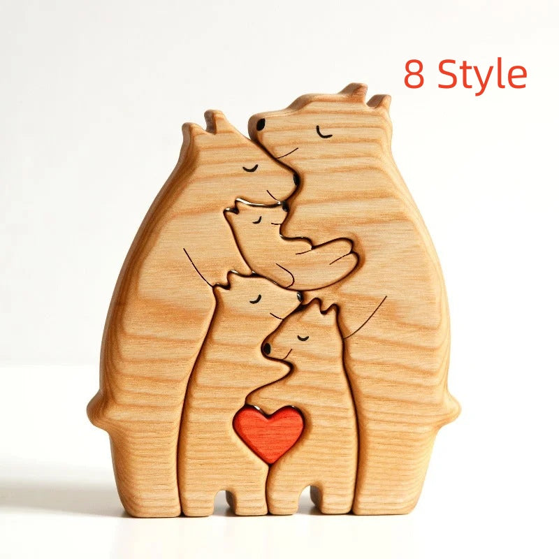 Home Fashion DIY Wooden Puzzle Ornament