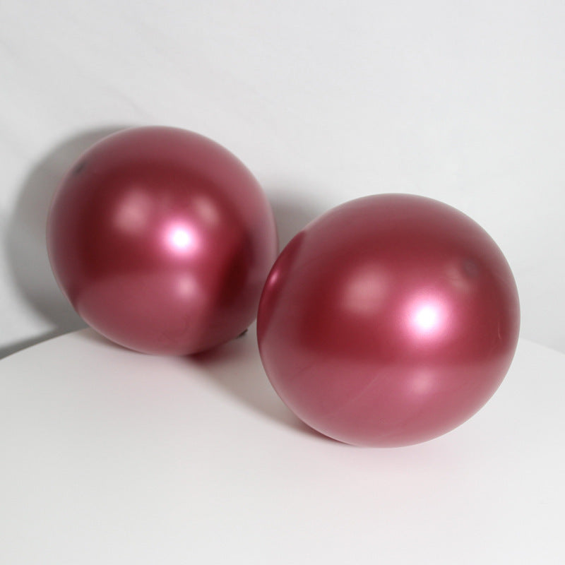 Burgundy Pearl Latex Helium Balloons Wine Red Party Globos