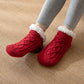 Winter Knitted Plush Floor Socks Home Warm Non-slip Carpet Socks Women