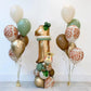 Jungle Animal Green Leaf Birthday Digital Aluminum Film Rubber Balloons Suit