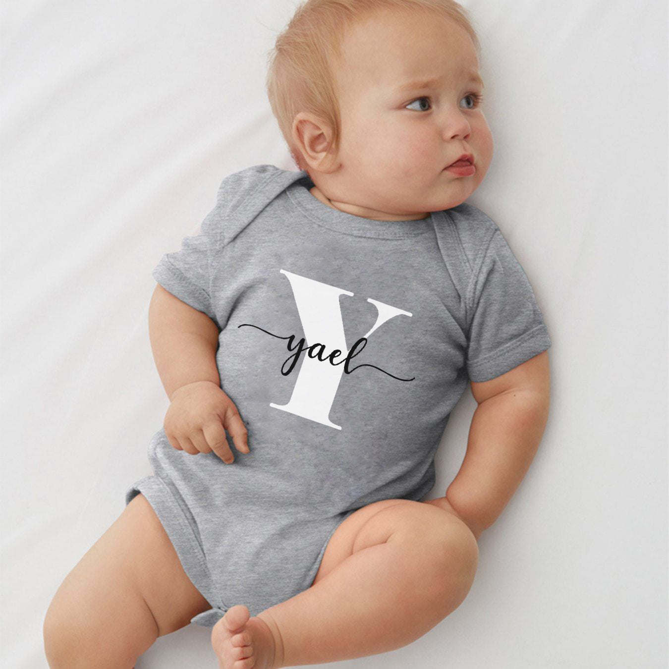 Personalized Baby Name Bodysuit Custom Newborn Clothing