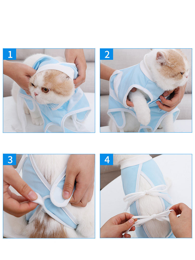 Cat Clothes Summer Clothes Thin Pet Care Suit - Tiki's Geschenke Boutique