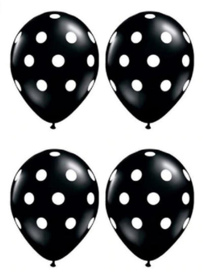 Halloween Birthday Party Decoration Black Round Latex Balloons