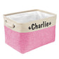 Personalized Pet Dog Toy Storage Basket Dog Canvas Bag Fold