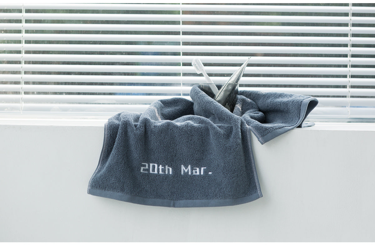 Customized Towels With Birthday Embroidery