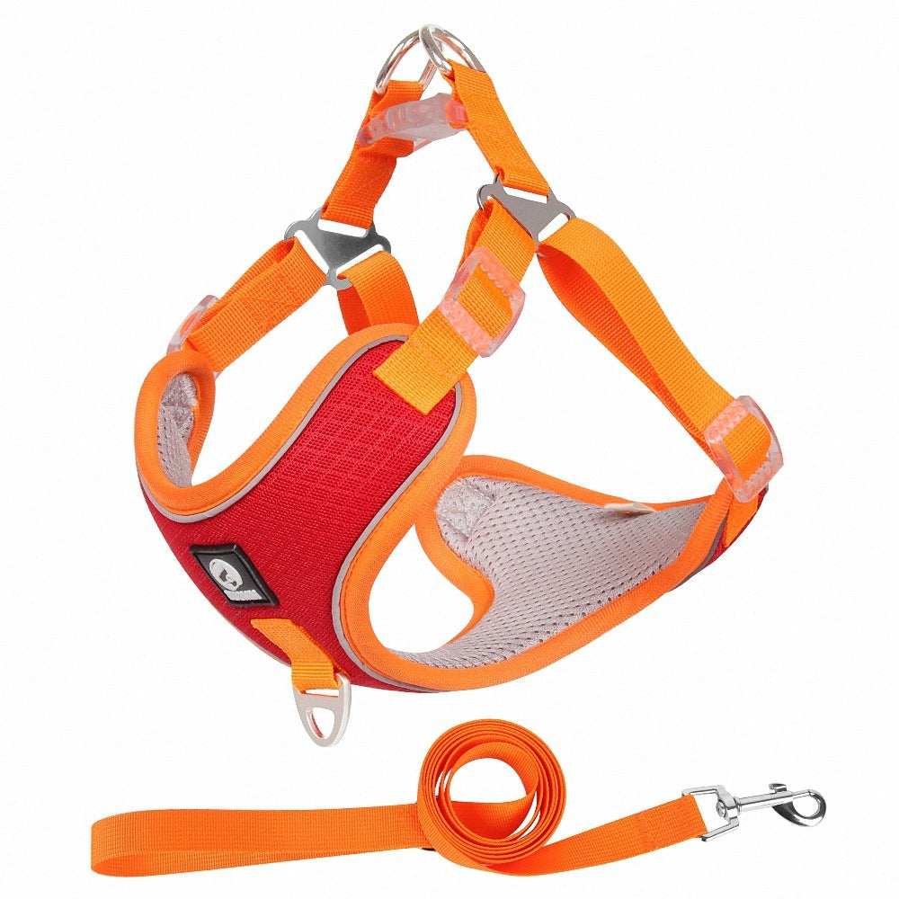 Breathable Pet Harness Adjustable Leash - Tiki's Geschenke Boutique