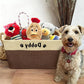 Personalized Pet Dog Toy Storage Basket Dog Canvas Bag Fold