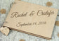 Wooden Wedding Guest Signature Booklet