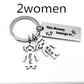 Stainless Steel Boy And Girl Keychain