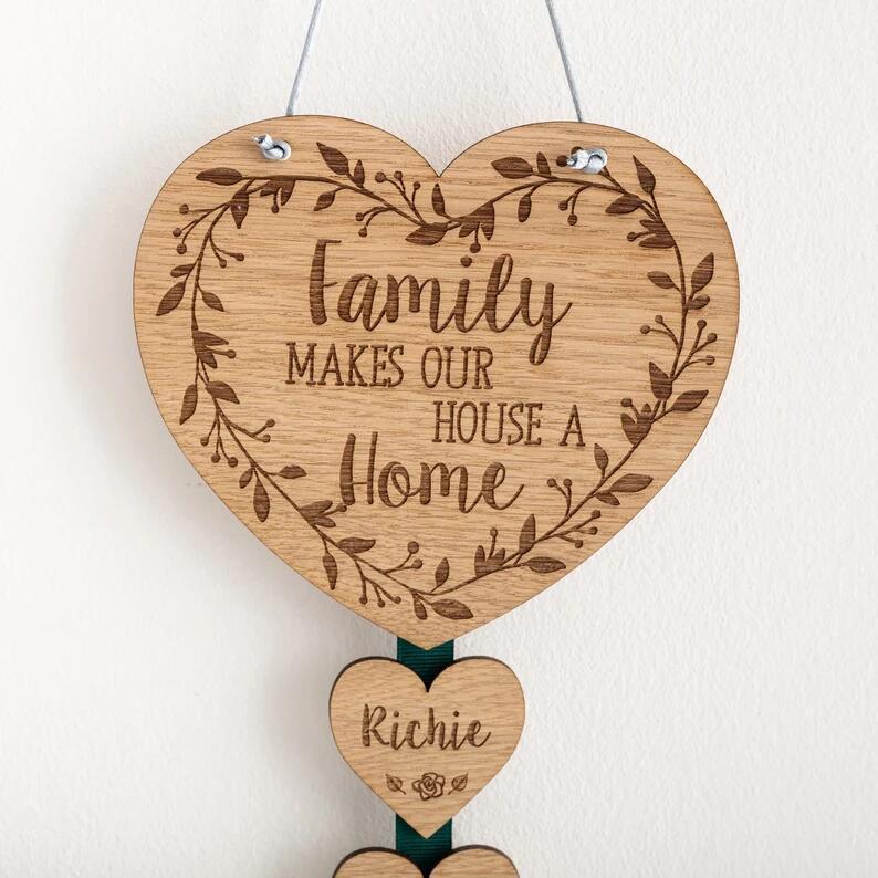 Wooden Heart-shaped Personalized Customized Decorations