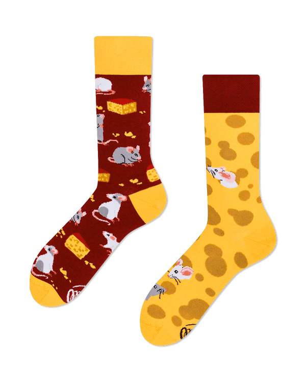Socken Mouse and Cheese